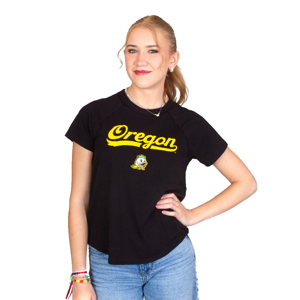 Ducks Spirit, Zoozatz, Black, Crew Neck, Cotton Blend, Women, Weekday, T-Shirt, 954317